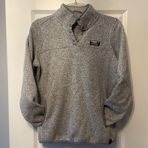 LLBEAN Pullover Quarter Button Fleece